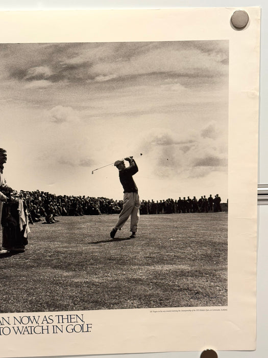 Ben Hogan "The Name To Watch In Golf" 1953 British Open Poster 24 x 33 - TvMovieCards.com