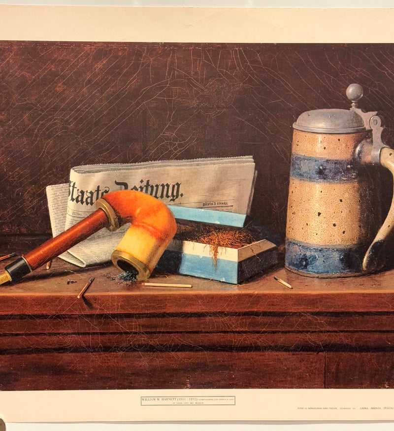 William M Harnett "Composizione con Giornale" 1890 Art Poster Print 19x27 - TvMovieCards.com