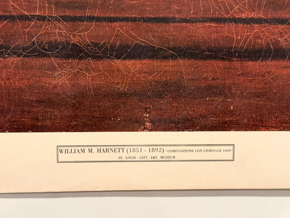 William M Harnett "Composizione con Giornale" 1890 Art Poster Print 19x27 - TvMovieCards.com