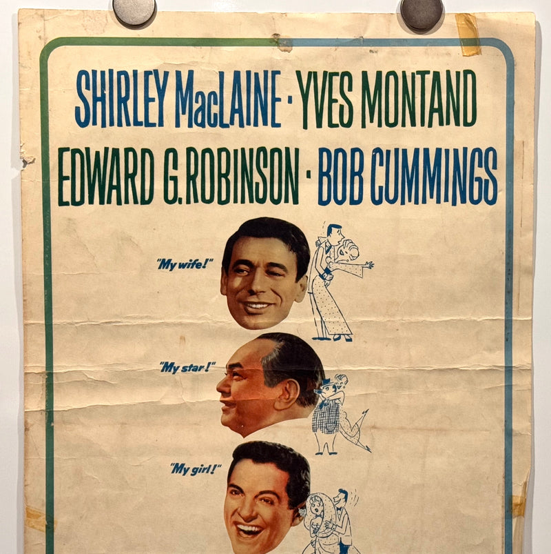 1962 My Geisha Insert Movie Poster 14x36 Shirley MacLaine Yves Montand Edward G. - TvMovieCards.com