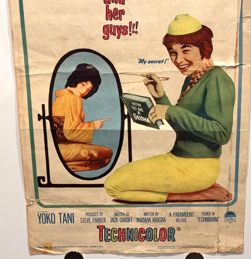 1962 My Geisha Insert Movie Poster 14x36 Shirley MacLaine Yves Montand Edward G. - TvMovieCards.com