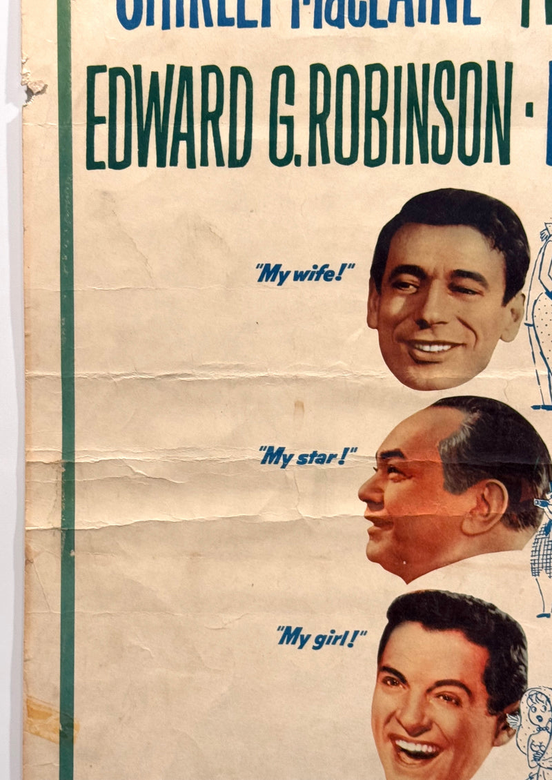 1962 My Geisha Insert Movie Poster 14x36 Shirley MacLaine Yves Montand Edward G. - TvMovieCards.com