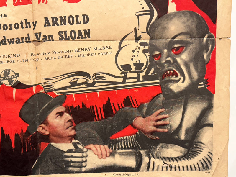 1939 The Phantom Creeps Chapter 11 Serial 1SH Movie Poster 27 x 41 Bela Lugosi - TvMovieCards.com