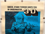 1972 Creature from the Black Lagoon 3-D 1SH Linen Backed Movie Poster 27x41 Rich - TvMovieCards.com