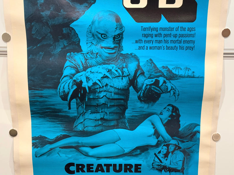 1972 Creature from the Black Lagoon 3-D 1SH Linen Backed Movie Poster 27x41 Rich - TvMovieCards.com