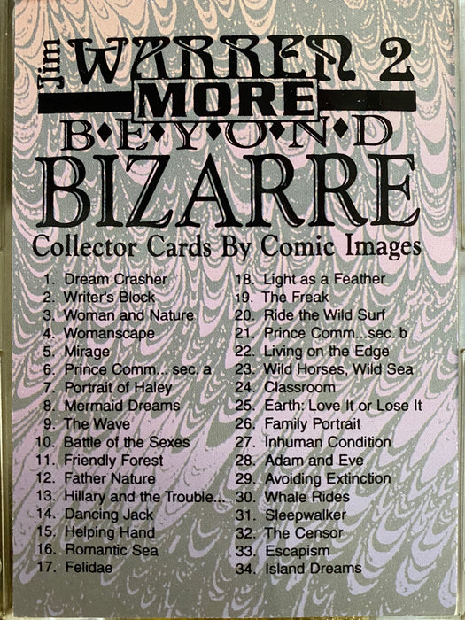 More Beyond Bizarre Jim Warren 2 Base Card Set 90 Cards Comic Images 1994   - TvMovieCards.com