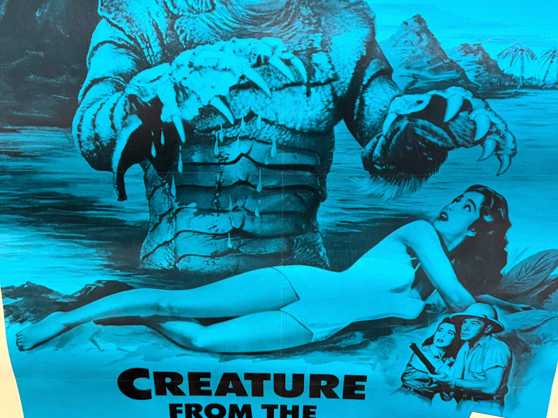 1972 Creature from the Black Lagoon 3-D 1SH Linen Backed Movie Poster 27x41 Rich - TvMovieCards.com