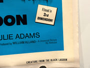 1972 Creature from the Black Lagoon 3-D 1SH Linen Backed Movie Poster 27x41 Rich - TvMovieCards.com