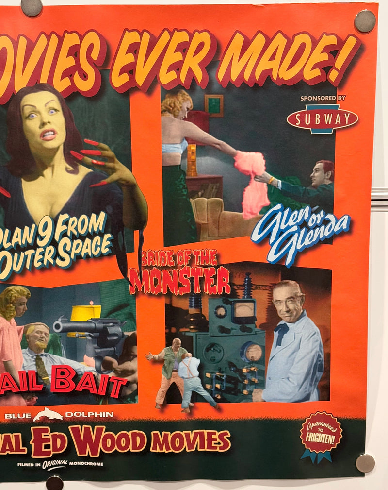 The Worst Movies Ever Made - Ed Wood Film Festival British Quad Poster 30x40 - TvMovieCards.com