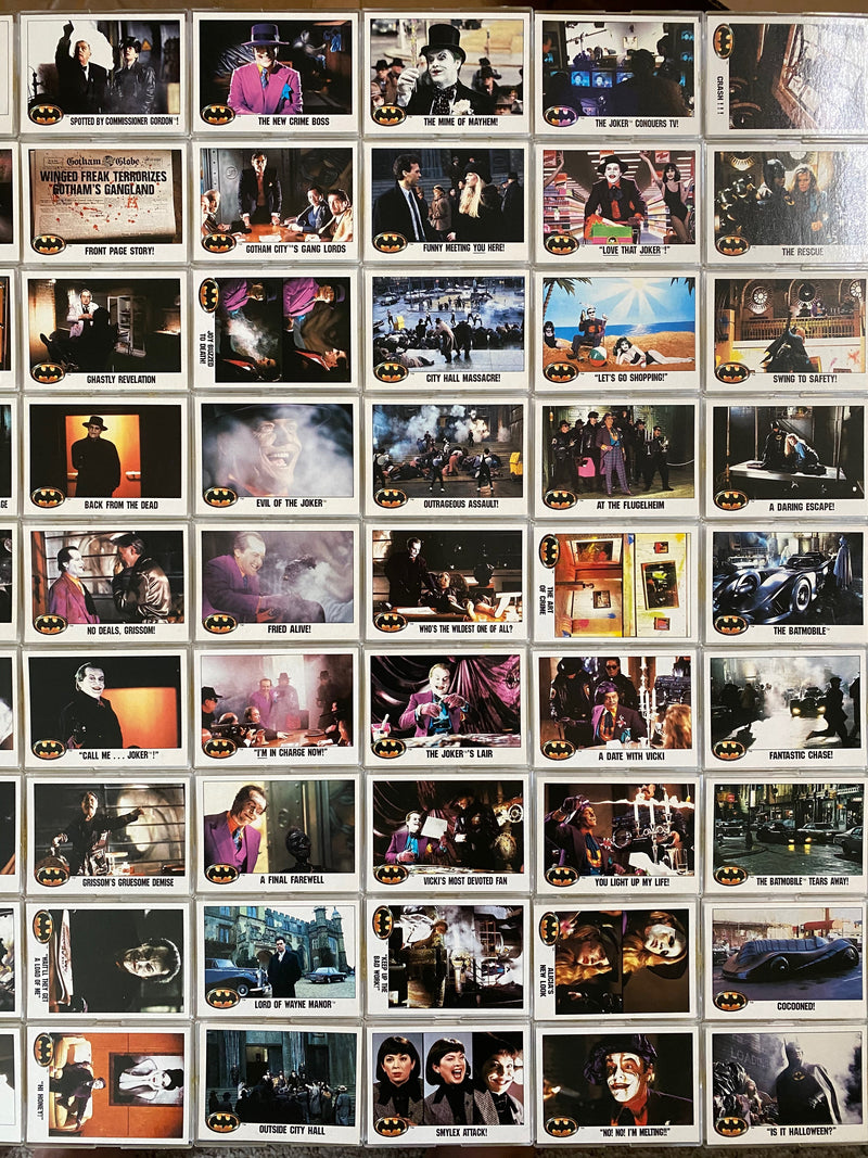 Batman Movie Series 1 Trading Card Set 132 Cards Topps 1989 - TvMovieCards.com