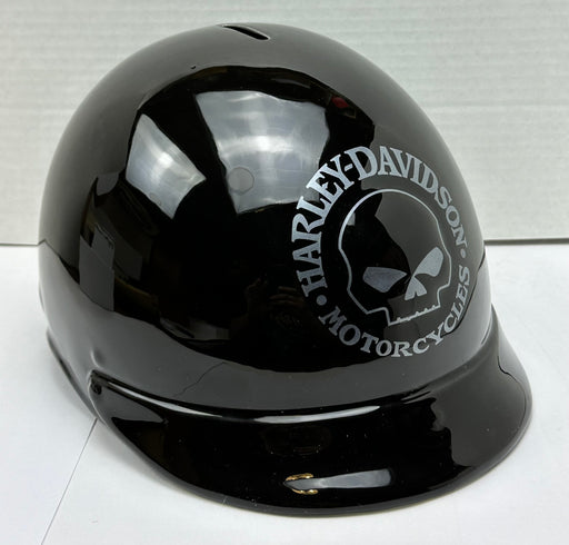 2002 Harley Davidson Piggy Bank Skull Helmet Black Silver Ceramic 97830-03V   - TvMovieCards.com