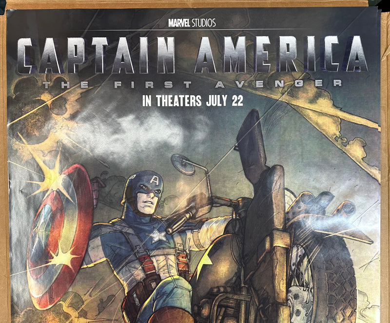 2011 Marvel Captain American Harley Davidson WLA Liberator Dealer Poster 24x36"   - TvMovieCards.com