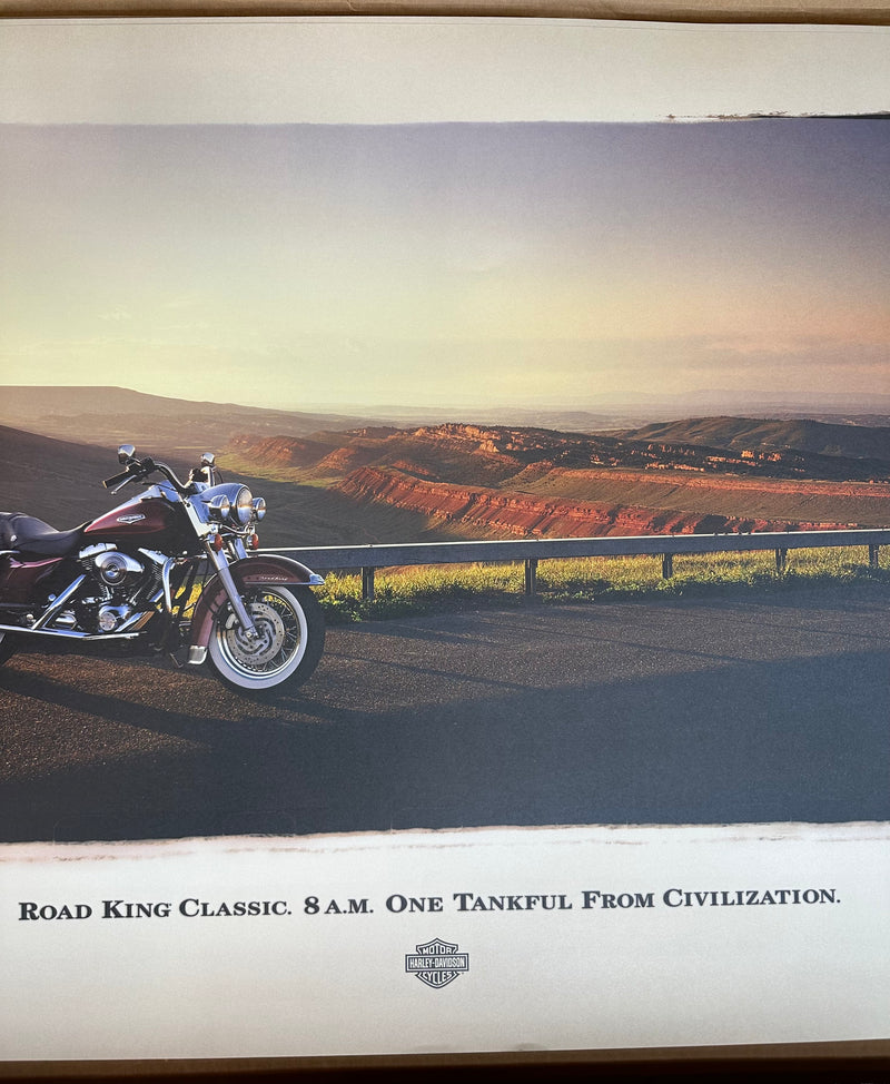 2001 Harley Davidson Road King Classic FLHRCI Dealer Dealership Poster 24x36"   - TvMovieCards.com