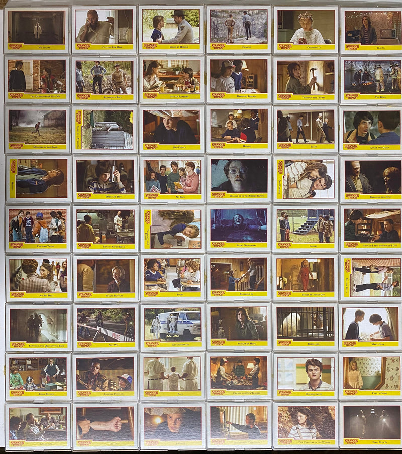 Stranger Things Season 1 One Base Trading Card Set of 100 Cards Topps 2018   - TvMovieCards.com