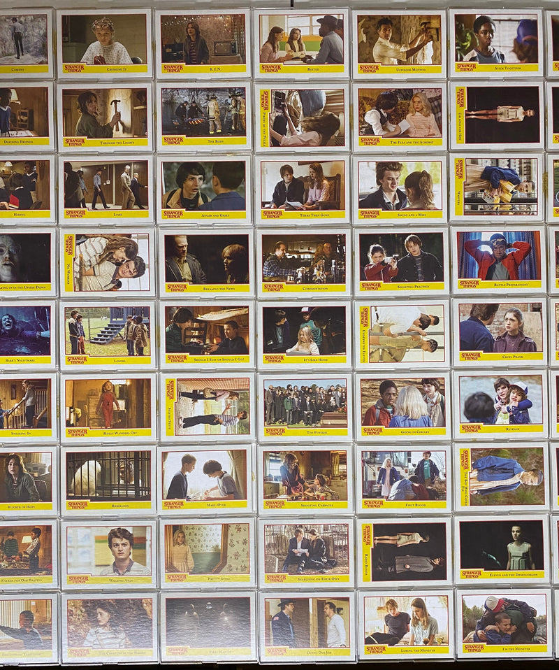 Stranger Things Season 1 One Base Trading Card Set of 100 Cards Topps 2018   - TvMovieCards.com