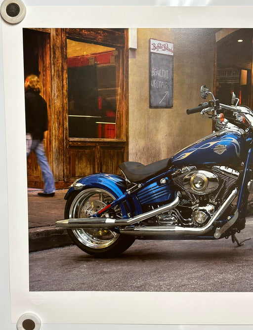 2008 Harley Davidson Rocker C FXCWC Dealer Promotional Poster Print 18" x 24"   - TvMovieCards.com
