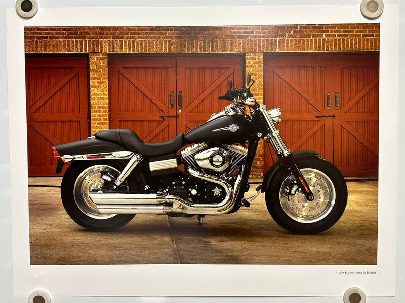 2008 Harley Davidson Fat Bob FXDF Dealer Promotional Poster Print 18" x 24"   - TvMovieCards.com