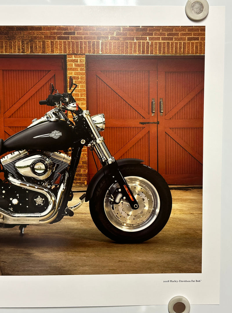 2008 Harley Davidson Fat Bob FXDF Dealer Promotional Poster Print 18" x 24"   - TvMovieCards.com