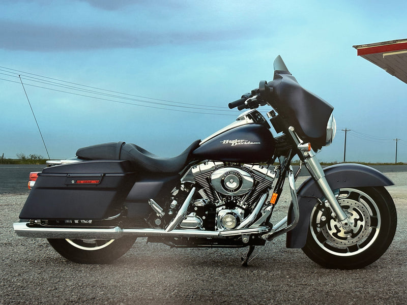 2008 Harley Davidson Street Glide FLHX Dealer Promotional Poster Print 18" x 24"   - TvMovieCards.com