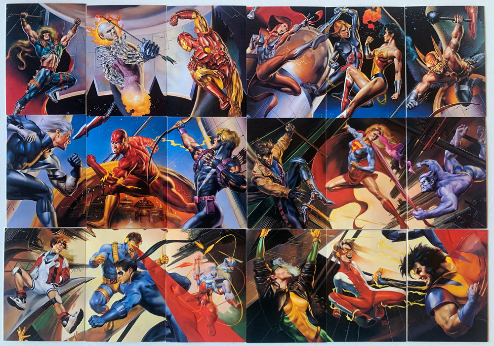 DC vs Marvel Impact Embossed Chase Card Set 18 Cards Fleer 1995   - TvMovieCards.com