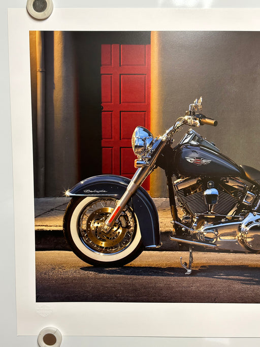 2008 Harley Davidson Softail Deluxe FLSTN Dealer Promotional Poster Print 18x24"   - TvMovieCards.com