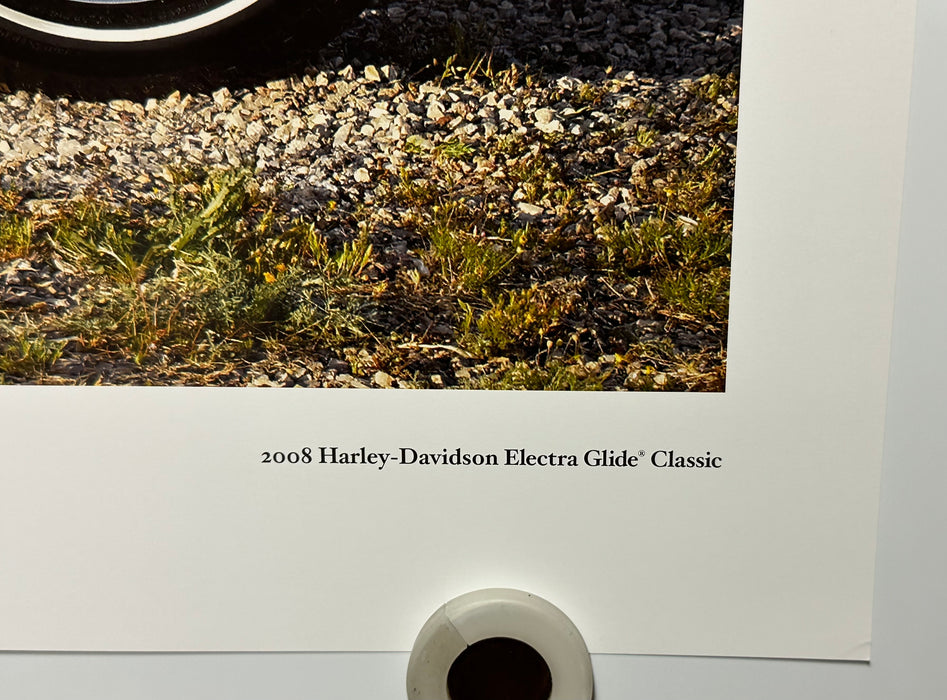 2008 Harley Davidson Electra Glide Classic Dealer Promotional Poster Print 18x24   - TvMovieCards.com
