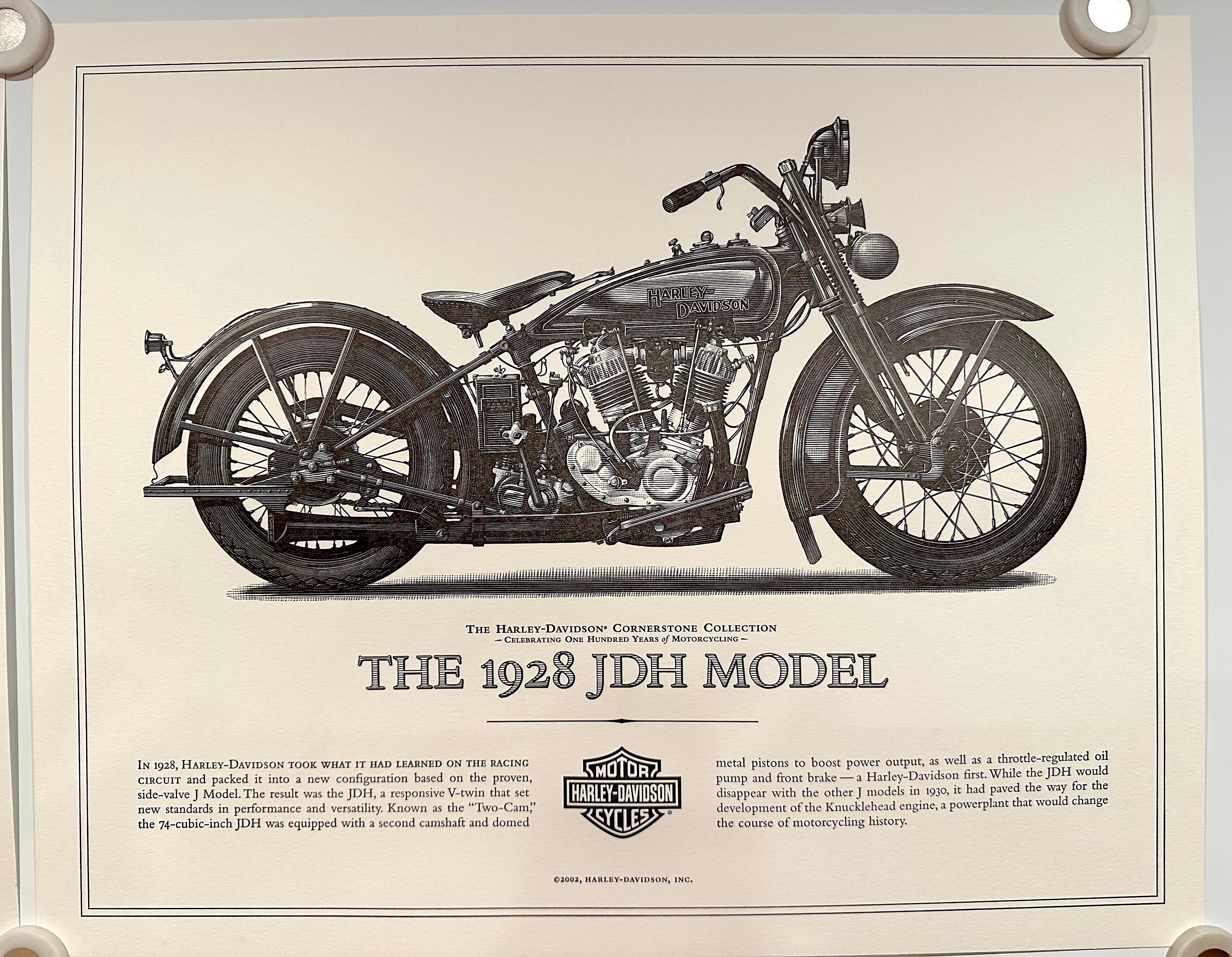 1903-2003 100th Harley Davidson Cornerstone (5) Art Print