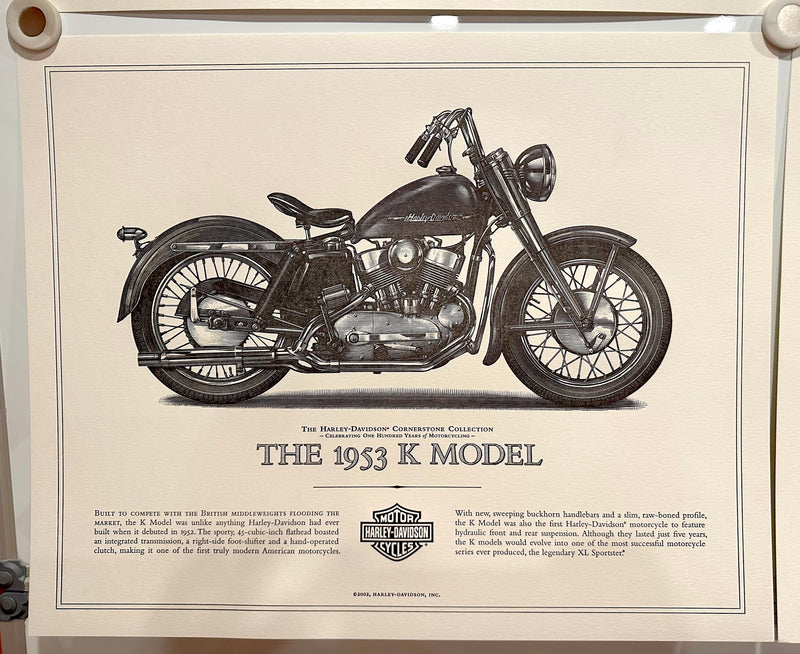 1903-2003 100th Harley Davidson Cornerstone (5) Art Print Collection 16x20"   - TvMovieCards.com