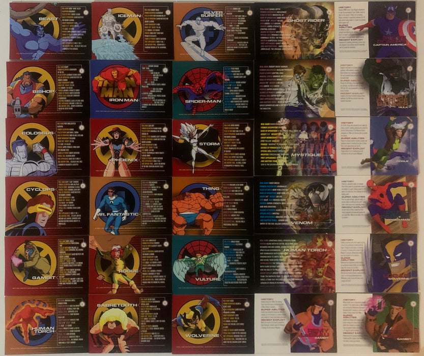 Marvel Motion Base Trading Card Set 30 Motion Cards Fleer/Skybox 1996   - TvMovieCards.com