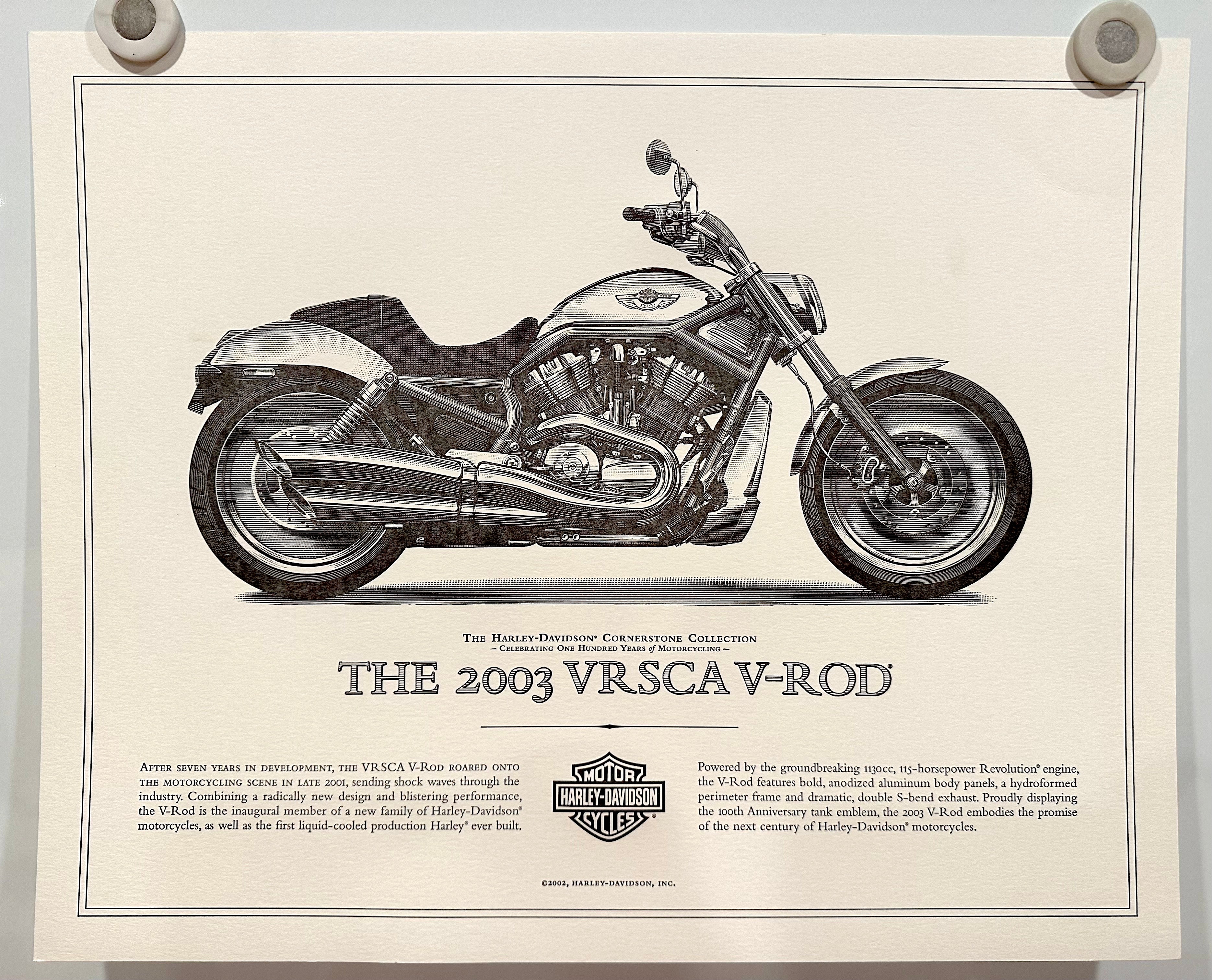 1903-2003 100th Harley Davidson Cornerstone (5) Art Print
