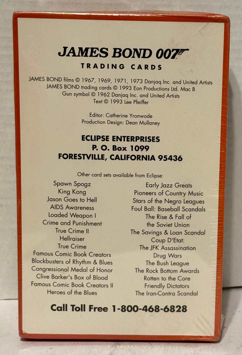 James Bond Series Two Trading Card Box 36 Packs Eclipse 1993 - TvMovieCards.com