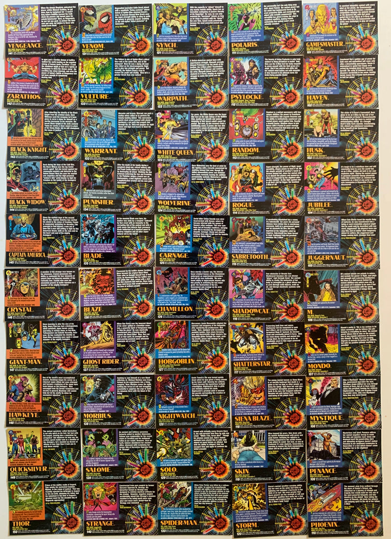 1994 Fleer Marvel Universe Series 5 Base Card Set  200 Cards   - TvMovieCards.com