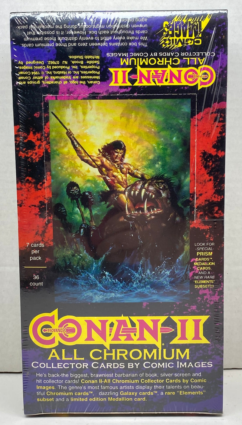 Conan II All Chromium Trading Card Box Comic Images 1994 Factory Sealed   - TvMovieCards.com