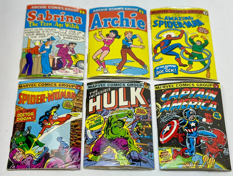 1981 Marvel Bubble Funnies Mini Comic Book Vintage Gum 48 CT Display Box   - TvMovieCards.com