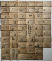 Scoop Newspaper Vintage Card Lot 134 Different Cards Headlines News History Topp - TvMovieCards.com