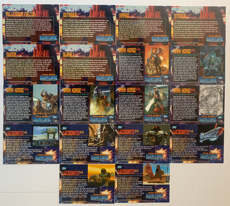 Star Wars Shadows of the Empire Hildebrandts Base Card Set (90) Topps 1996   - TvMovieCards.com