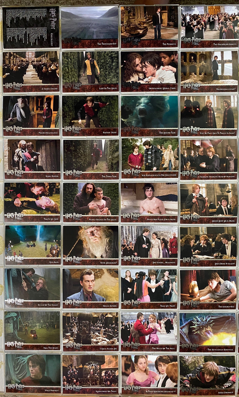 Harry Potter and the Goblet of Fire Base Card Set 90 Cards Artbox 2005   - TvMovieCards.com