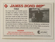 James Bond Series 1 Eclipse Silver Hologram Chase Card H-1 Oddjob Harold Sakata   - TvMovieCards.com
