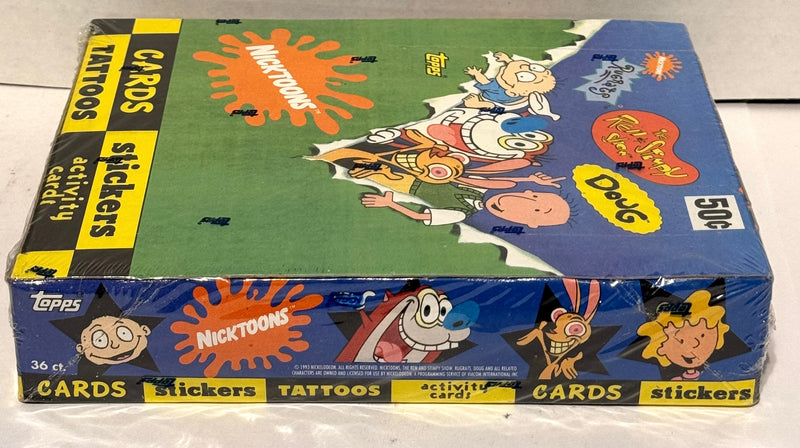 1993 Nickelodeon Nicktoons Trading Card Box Ren & Stimpy Rugrats Doug 36 CT - TvMovieCards.com