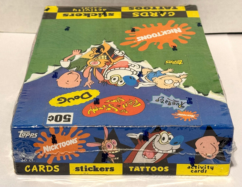 1993 Nickelodeon Nicktoons Trading Card Box Ren & Stimpy Rugrats Doug 36 CT - TvMovieCards.com