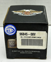2007 Harley Davidson Ceramic Shot Glass Juneau Ave Factory HQ Limited Edition   - TvMovieCards.com