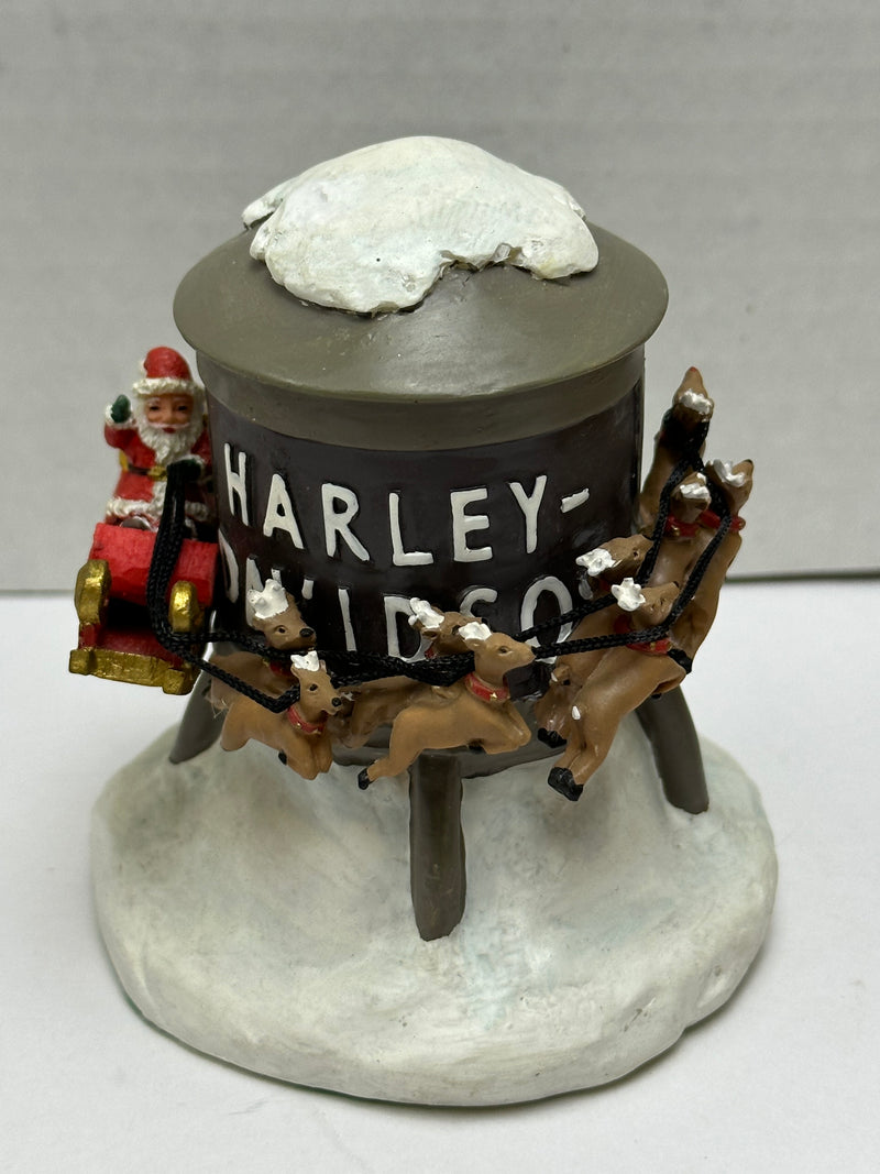 2000 Harley Davidson Mini Figurine Santa Going Around "Water Tower" 99254-00Z   - TvMovieCards.com