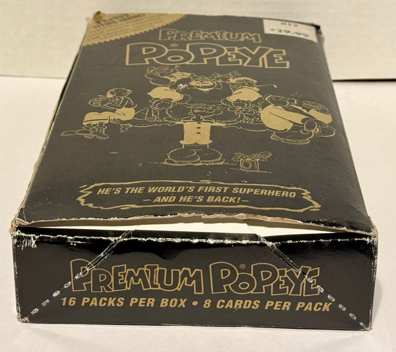 1996 Premium Popeye Trading Card Box 16 Packs Sketch VHS Animation Cel - TvMovieCards.com