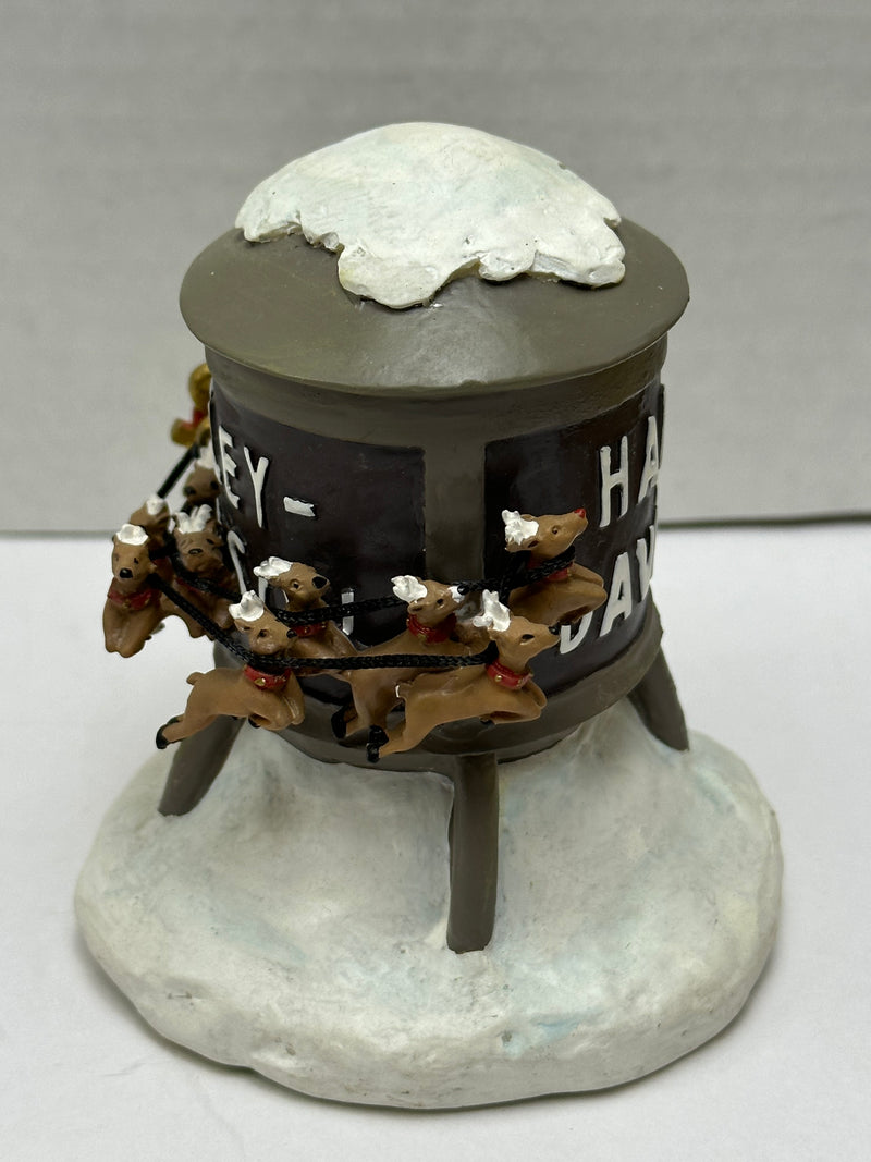 2000 Harley Davidson Mini Figurine Santa Going Around "Water Tower" 99254-00Z   - TvMovieCards.com