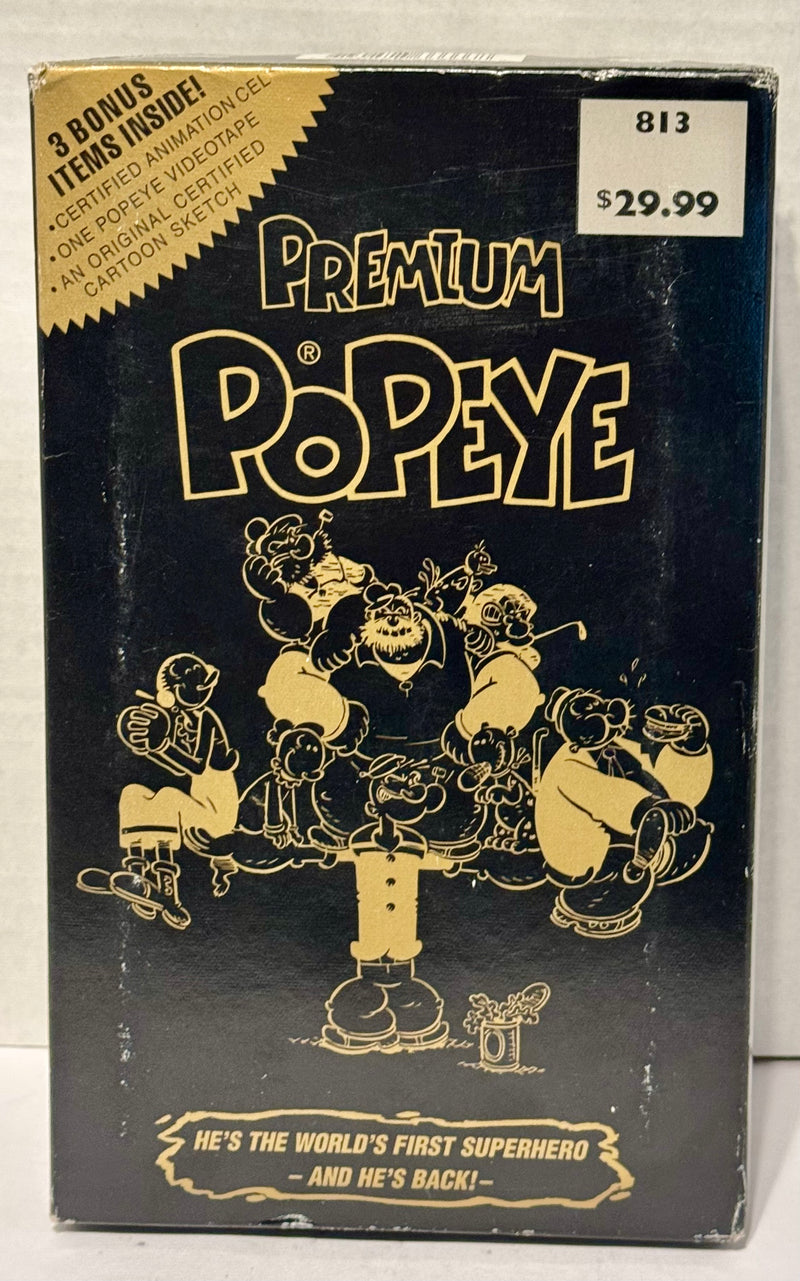 1996 Premium Popeye Trading Card Box 16 Packs Sketch VHS Animation Cel - TvMovieCards.com