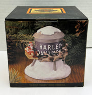 2000 Harley Davidson Mini Figurine Santa Going Around "Water Tower" 99254-00Z   - TvMovieCards.com