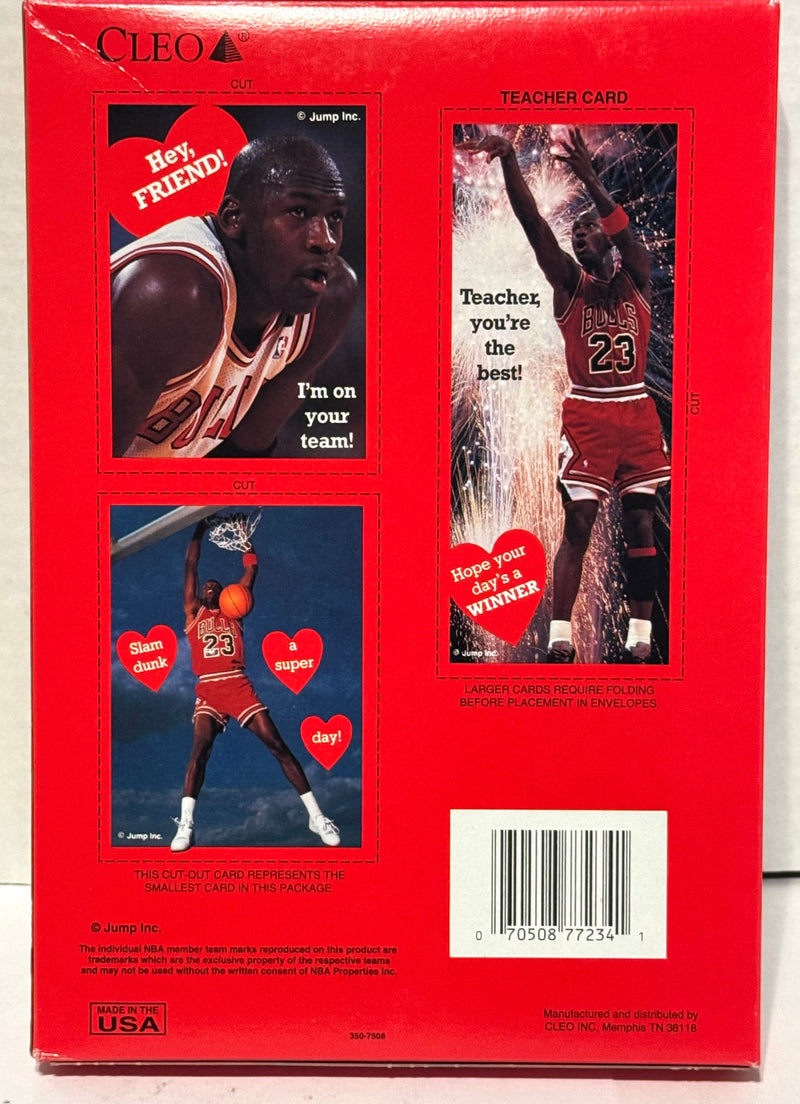 1991 Vintage Michael Jordan Valentine's Day Cards 38 Cards Cleo NIB Unopened - TvMovieCards.com