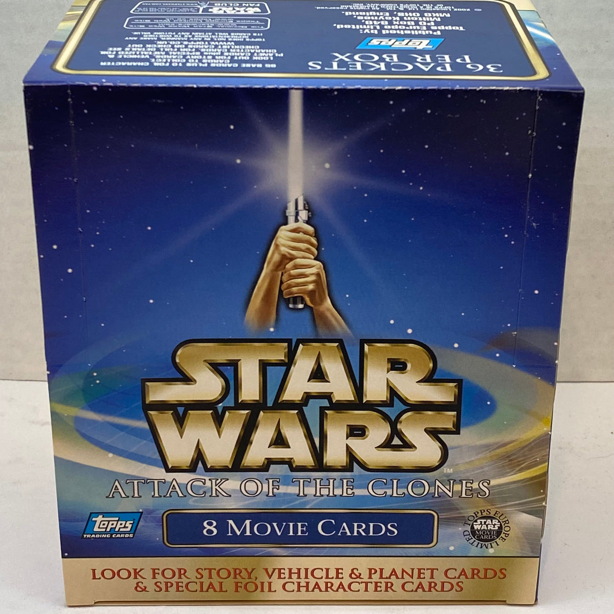 2002 Topps Star Wars Attack of the Clones Trading Card Box