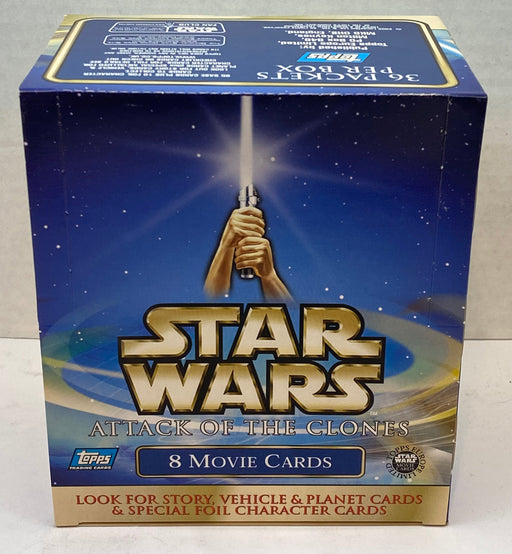 2002 Topps Star Wars Attack of the Clones Trading Card Box 36 Packs Unsealed   - TvMovieCards.com