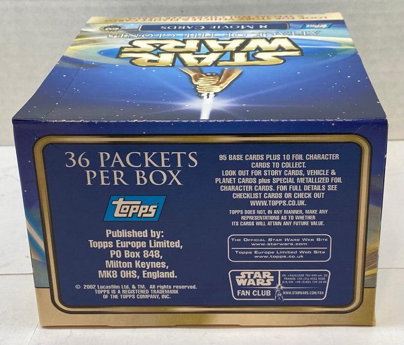 2002 Topps Star Wars Attack of the Clones Trading Card Box 36 Packs Unsealed   - TvMovieCards.com